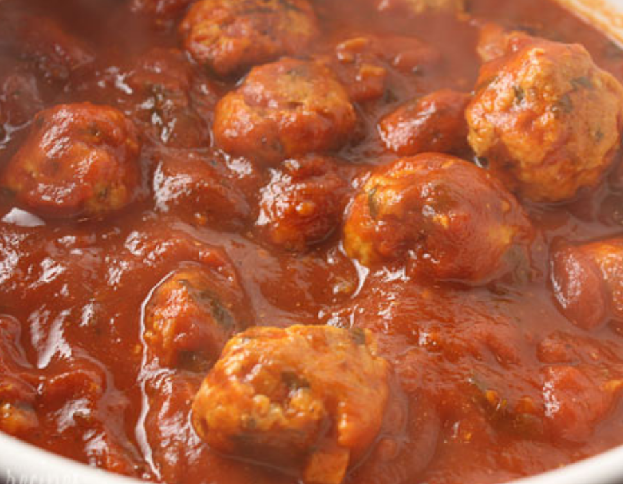 Italian Turkey meatballs in red sauce