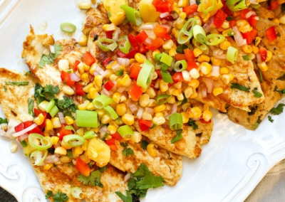 Zesty Lime Grilled Chicken With Pineapple Salsa