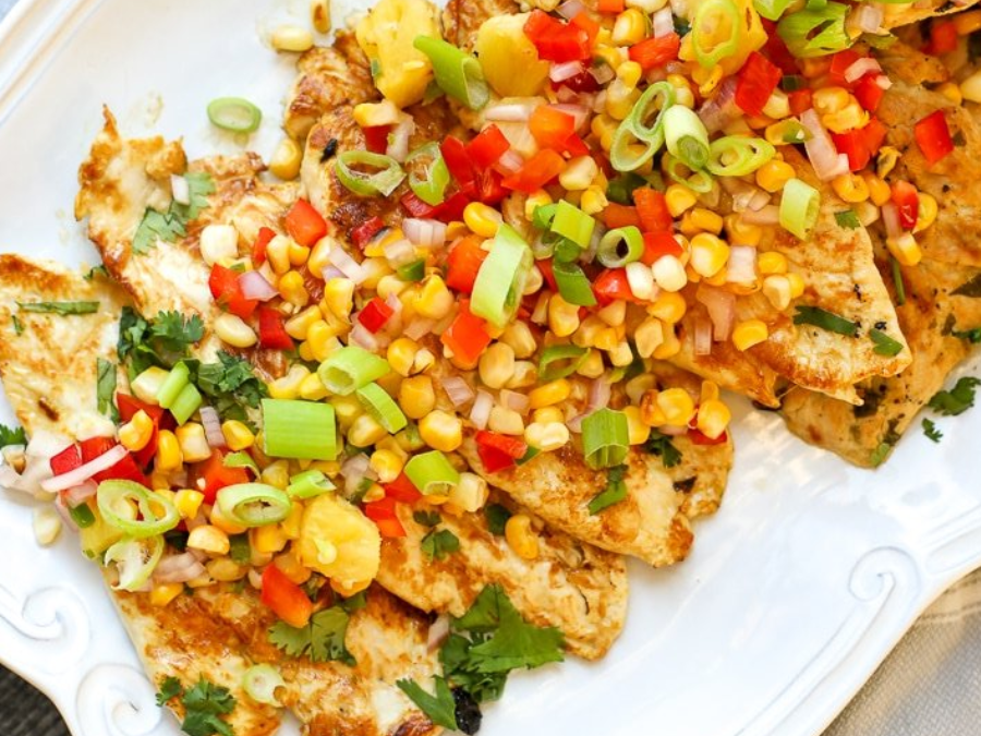 Zesty Lime Grilled Chicken with Pineapple Salsa