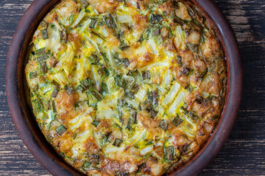 Apple Sausage and Caramelized Onion Frittata