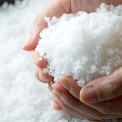 holding salt holding salt